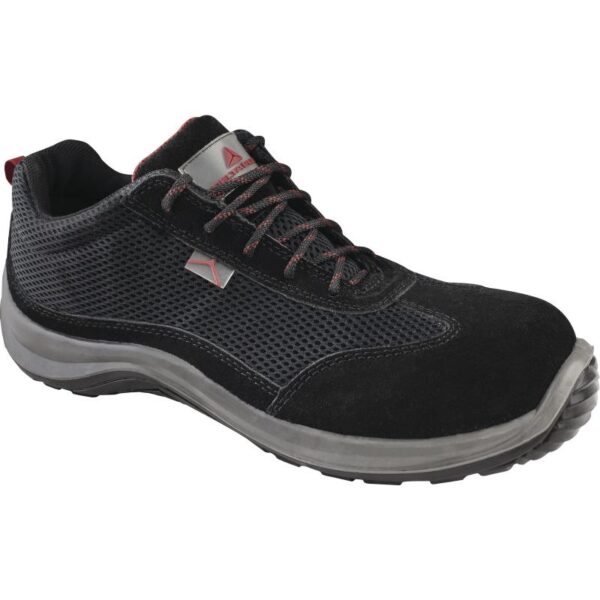 SUEDE SPLIT LEATHER AND MESH LOW SHOES - S1P SRC