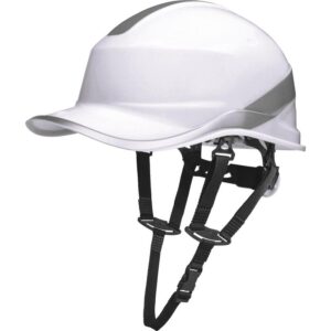 ABS SAFETY HELMET "BASEBALL CAP" SHAPE + CHIN ATTACHMENT - ROTOR ADJUSTMENT