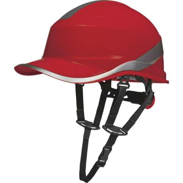 ABS SAFETY HELMET "BASEBALL CAP" SHAPE + CHIN ATTACHMENT - ROTOR ADJUSTMENT