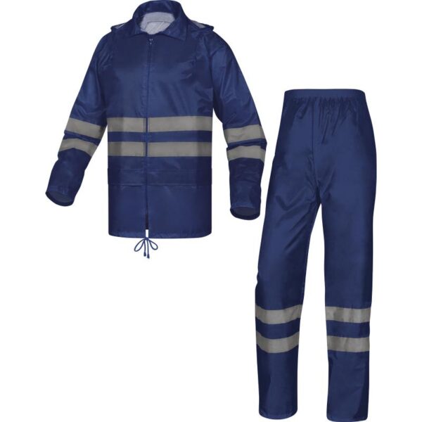 RAIN SUIT IN POLYESTER WITH PVC COATED