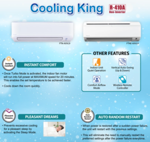 Daikin Cooling King Features