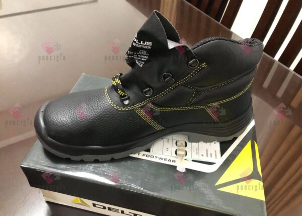 DELTA PLUS BLACK SHOES ON THE BOX