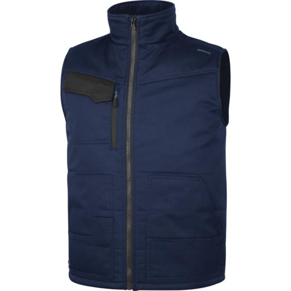 MULTIPOCKETS MACH BODYWARMER IN POLYESTER / COTTON
