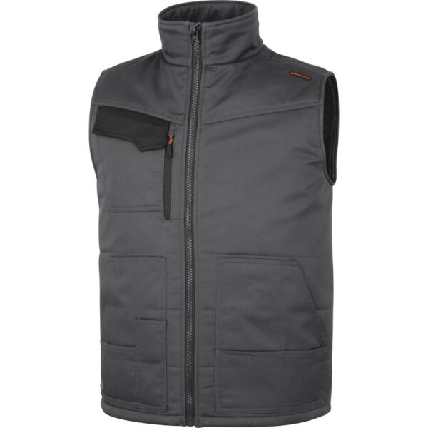 MULTIPOCKETS MACH BODYWARMER IN POLYESTER / COTTON