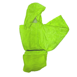 green FRONTLINER raincoat with pouch