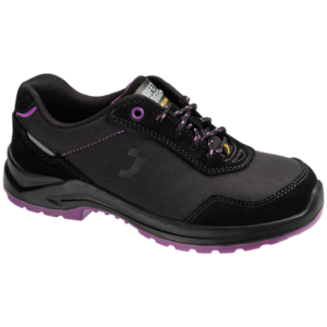 Stylish black women's safety shoes, SAFETY JOGGER ORGANIC S1P.